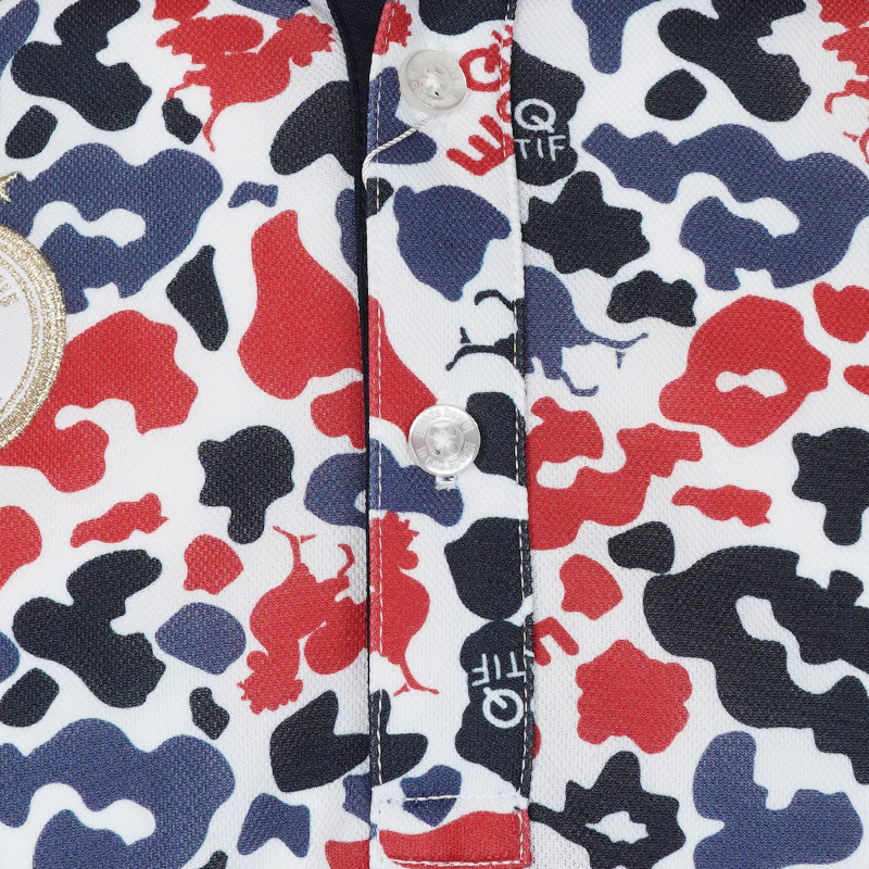 LE COQ SPORTIF GOLF Rooster Men's Polo (White) - Image 3