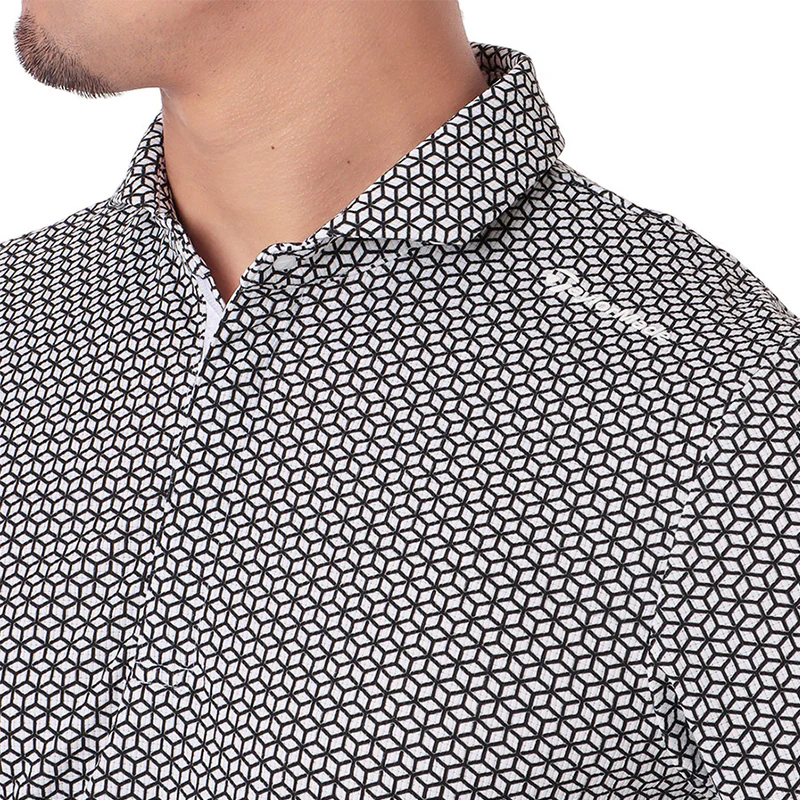 TAYLORMADE T-Ice Hex Men's Polo (White) - Image 3