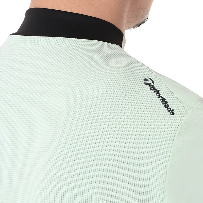 TAYLORMADE T-Ice Men's Mock Shirt (Ice Mint) - Image 4