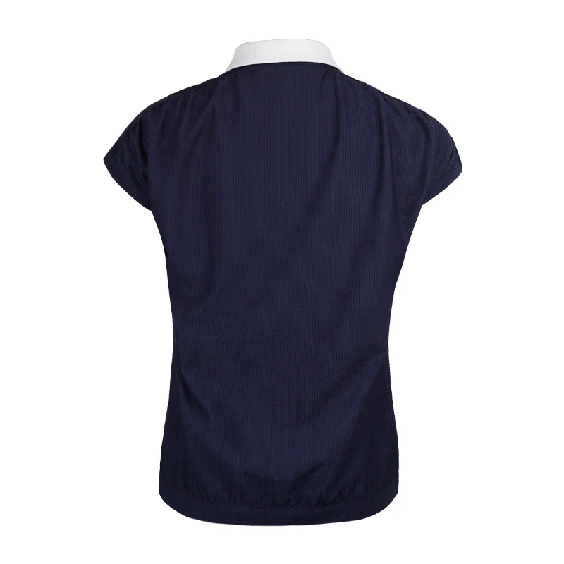 TAYLORMADE Seersucker Women's Polo (Navy) - Image 2
