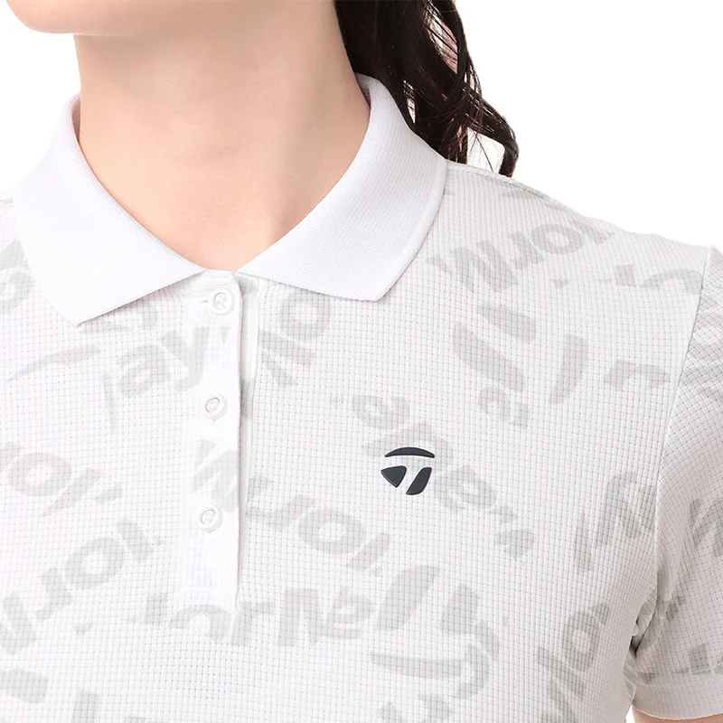 TAYLORMADE T-Ice Graphic Women's Polo (White) - Image 3