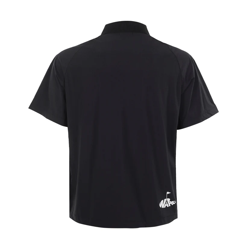 WAAC Korea Logo Hybrid Men's Polo (Black) - Image 2