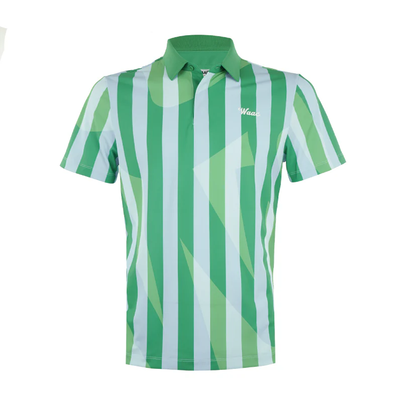 WAAC Korea Vertical Print Men's Polo (Green)