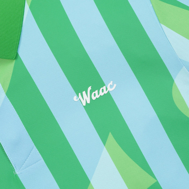 WAAC Korea Vertical Print Men's Polo (Green) - Image 4