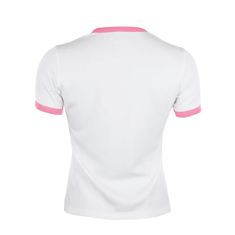 WAAC Korea Crew Women's T-Shirt (White/Pink) - Image 2