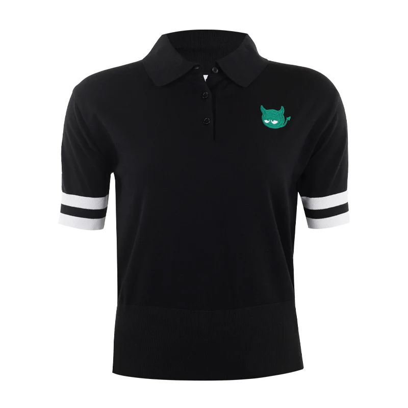 WAAC Korea Knit Women's Polo (Black)