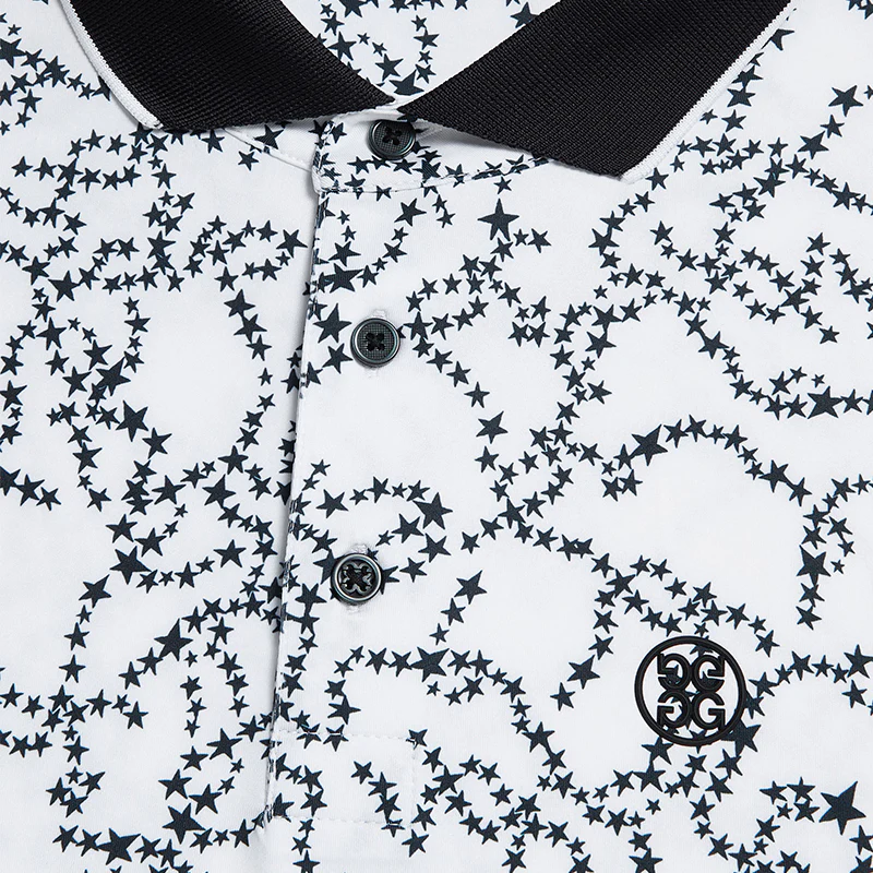 GFORE Star Dust Rib Men's Polo (Snow) - Image 4