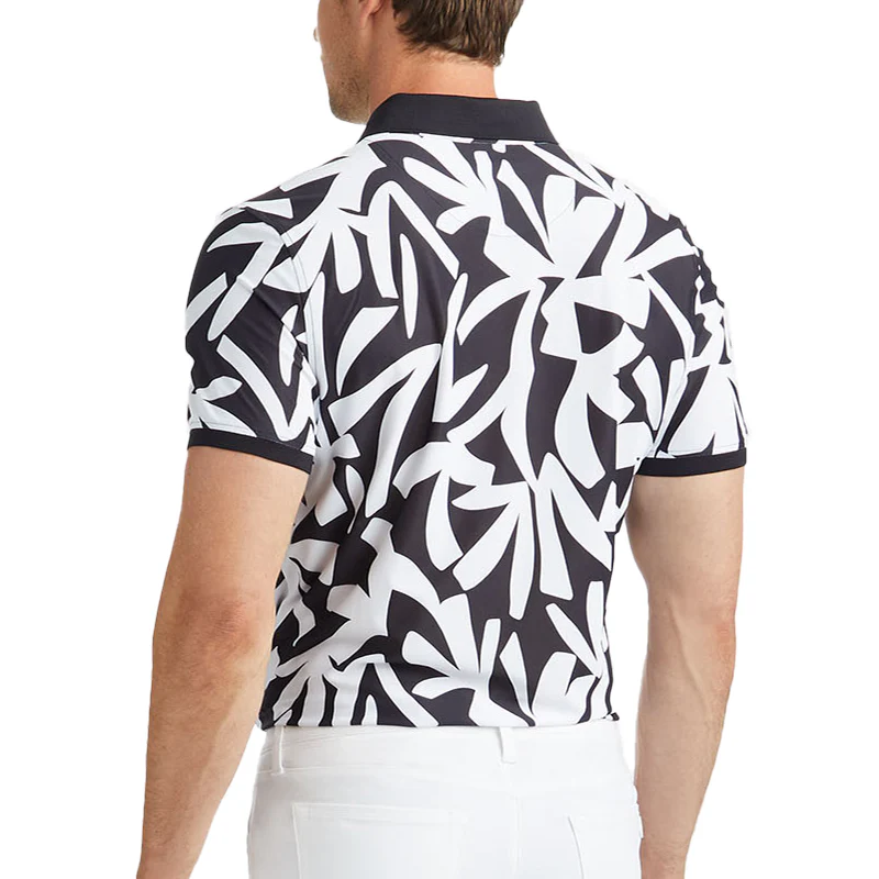 GFORE Contrast Pique Men's Polo (Onyx) - Image 2