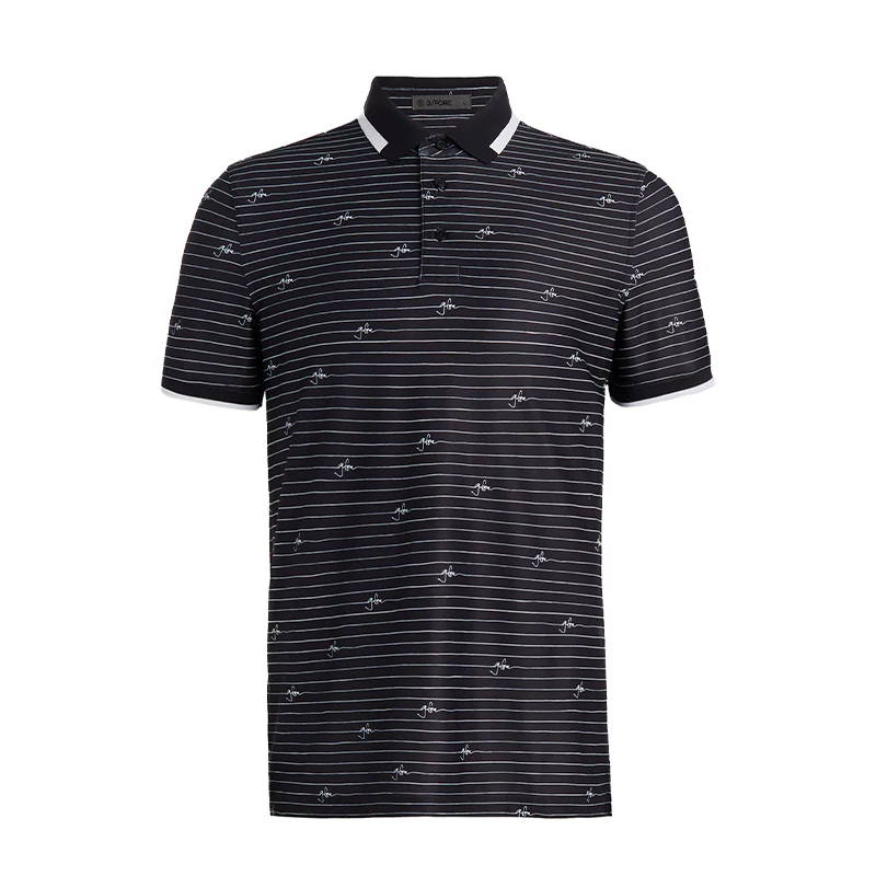 GFORE Script Pique Men's Polo (Onyx)