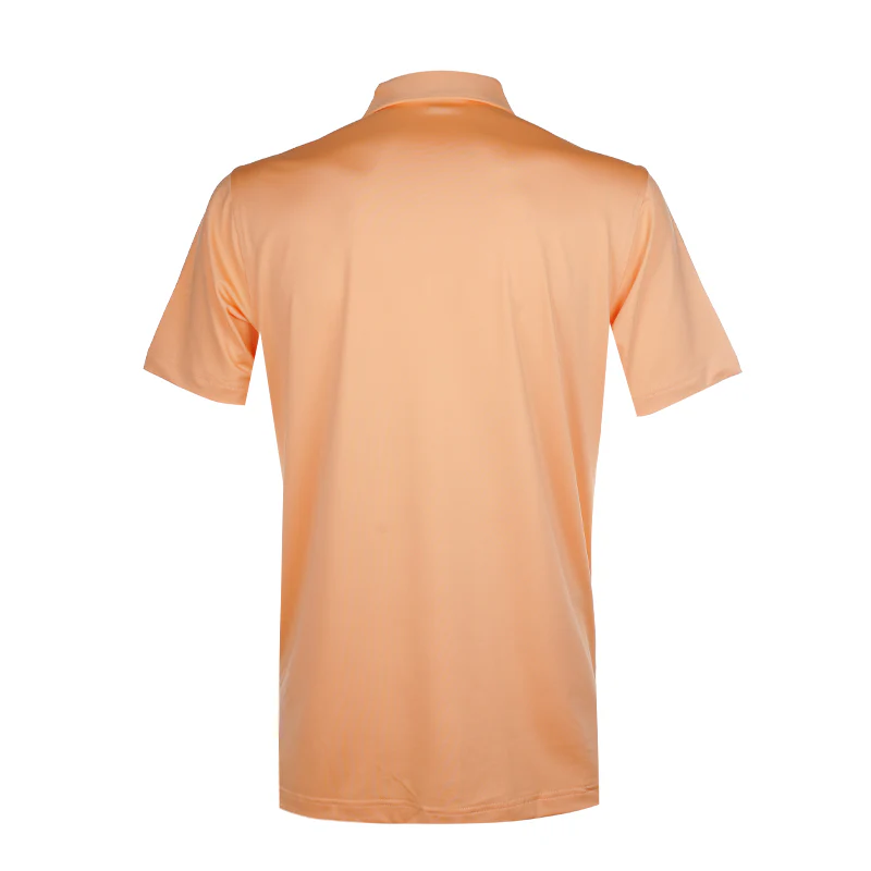 PETER MILLAR Solid Performance Jersey Men's Polo (Orange Nectar) - Image 2