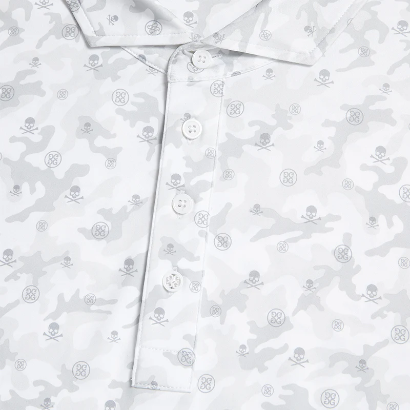 GFORE Floral Jersey Men's Polo (White) - Image 3