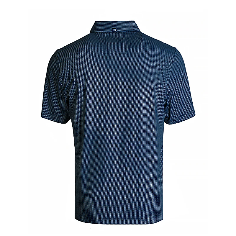 CUTTER & BUCK Pike Eco Shadow Check Print Men?s Polo (Navy) - Image 2