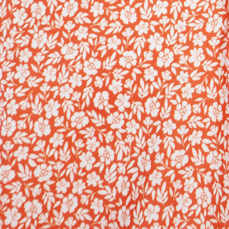 CUTTER & BUCK Pike Eco Flora Print Men's Polo (College Orange) - Image 4