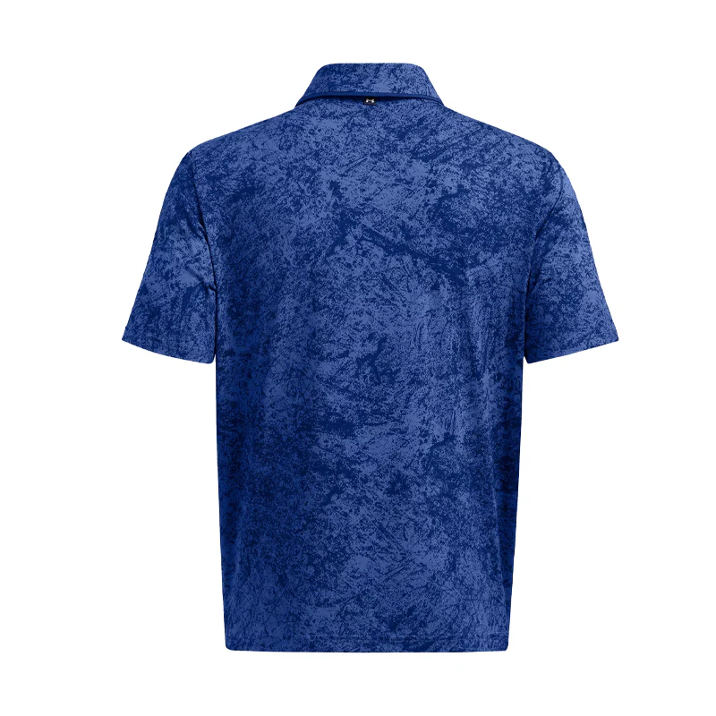 UNDER ARMOUR Iso-Chill Edge Men's Polo (Tech Blue/Navy) - Image 2
