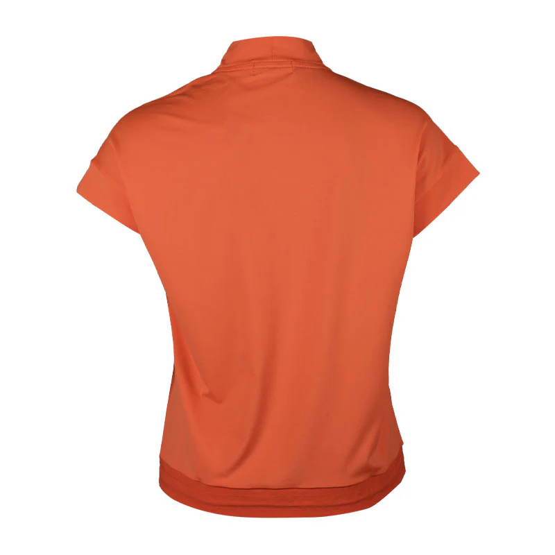 LE COQ SPORTIF GOLF Rijoume Women's Mock Shirt (Orange) - Image 2