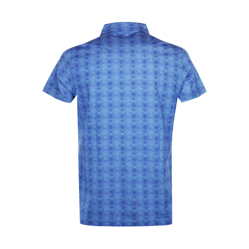 CUTTER & BUCK Men's Mercerized Polo (Multi Blue) - Image 2