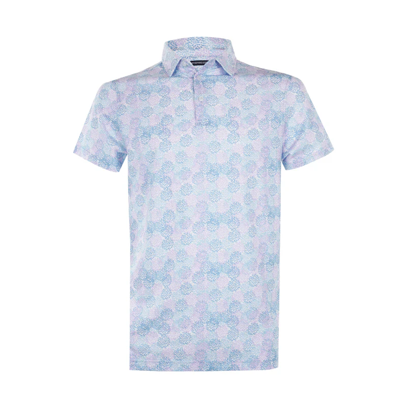 CUTTER & BUCK Men's Mercerized Polo (Multi Blue)