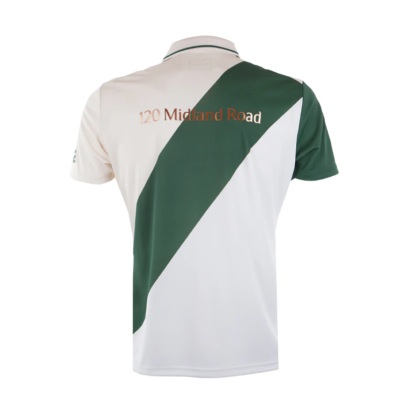 TAYLORMADE Summer Commemorative 2024 Men's Polo (Sand/Green/White) - Image 2