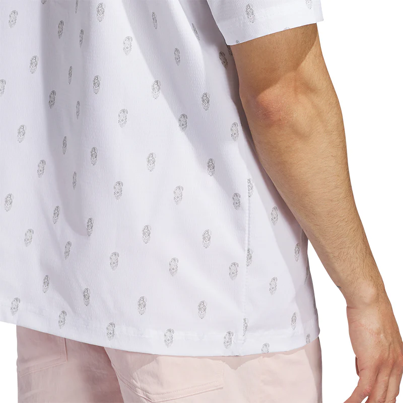 ADIDAS Go-To Resort Button Down Men?s Polo (White) - Image 4