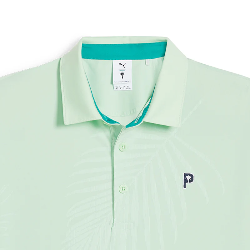PUMA x PTC Jacquard Men's Polo (Fresh Mint) - Image 3
