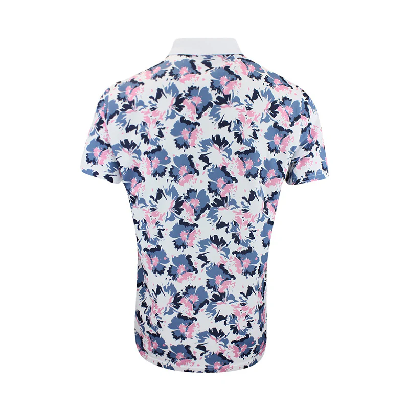PUMA Pique Borrego Men's Polo (White/Blue) - Image 2