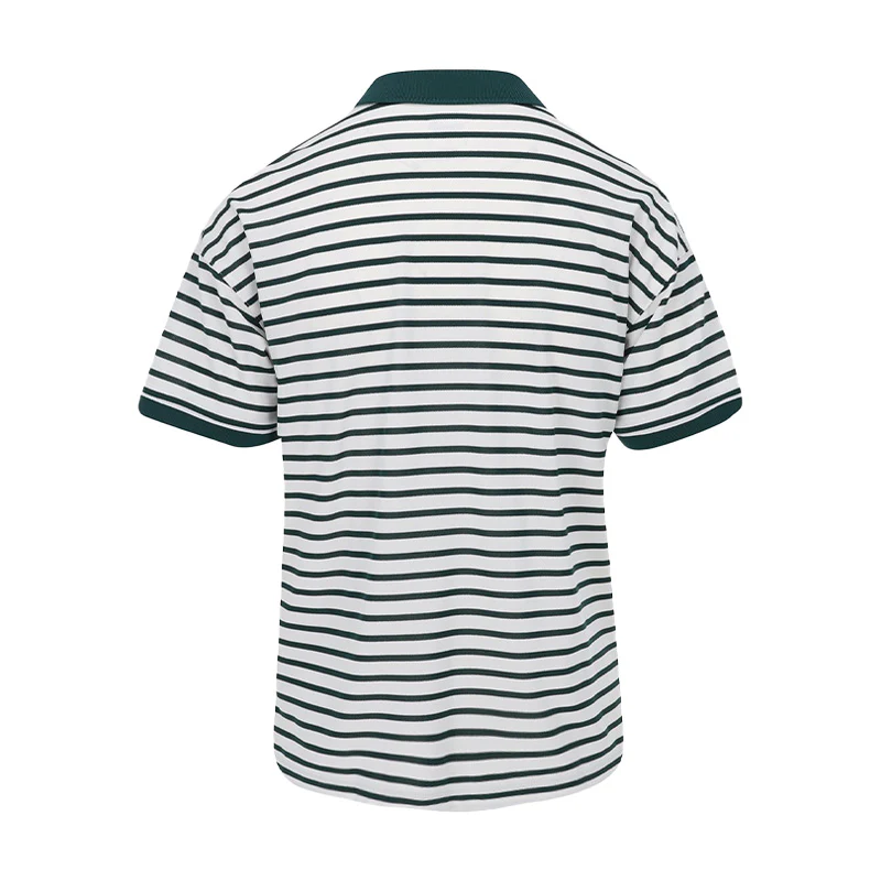 PUMA Everyday Stripe Pique Women?s Polo (White/Green) - Image 2