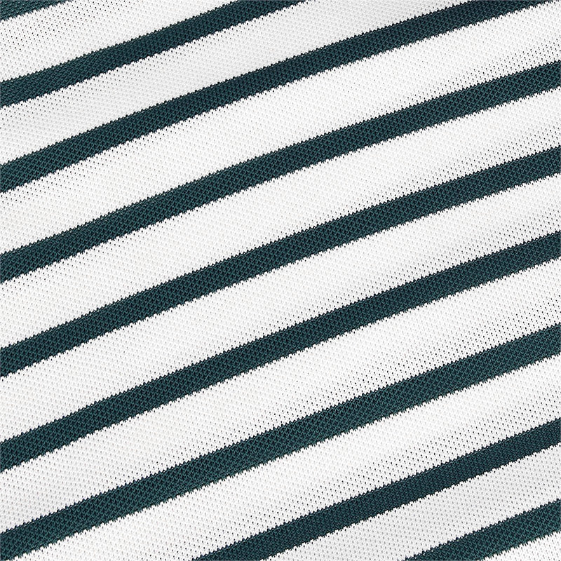 PUMA Everyday Stripe Pique Women?s Polo (White/Green) - Image 4