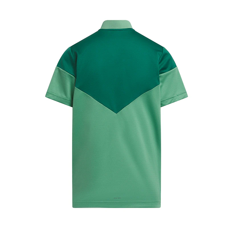 ADIDAS HEAT.RDY Sport Collar Boy's Polo (Green) - Image 2