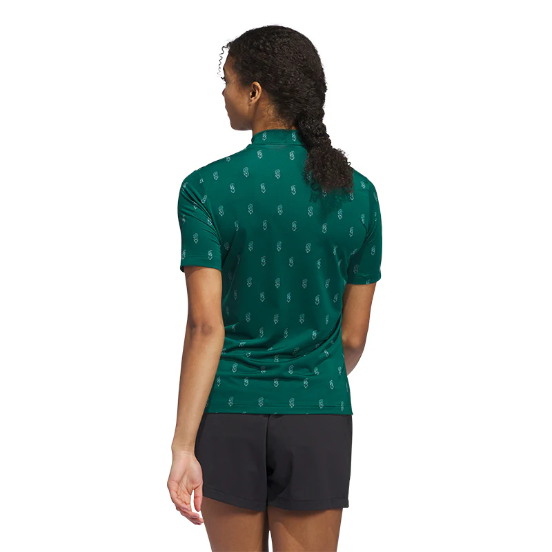 ADIDAS Go-To Paisly Women?s Mock Shirt (Green) - Image 2