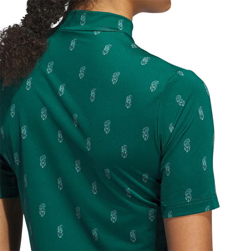 ADIDAS Go-To Paisly Women?s Mock Shirt (Green) - Image 4