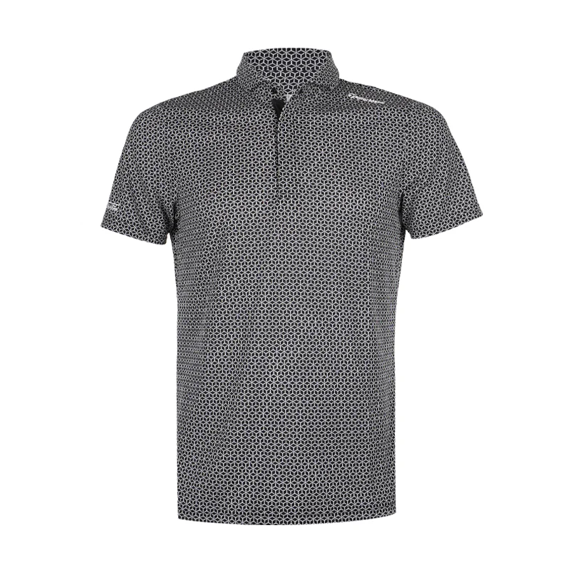 TAYLORMADE T-Ice Hex Men's Polo (Black)