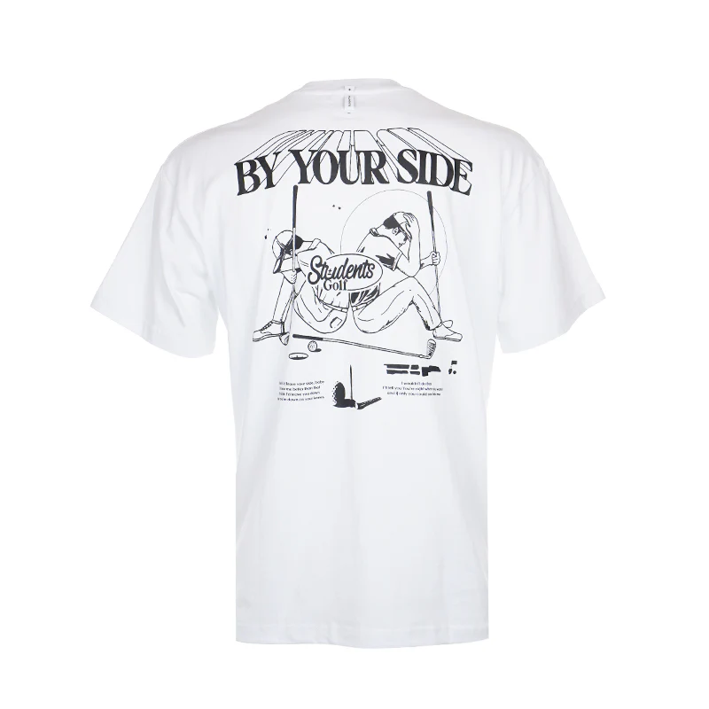 STUDENTSGOLF By Your Side Men's T-Shirt (White) - Image 2