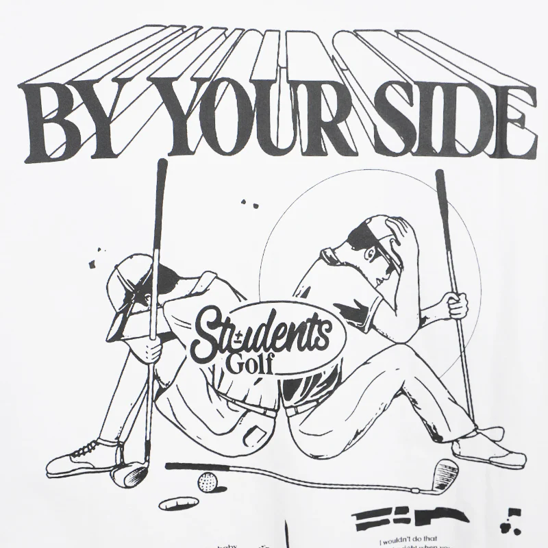 STUDENTSGOLF By Your Side Men's T-Shirt (White) - Image 4