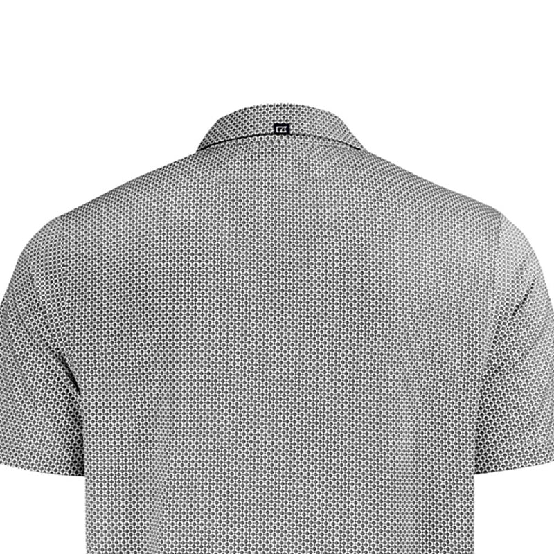CUTTER & BUCK Pike Eco Diamond Dot Print Recycled Men's Polo (Black) - Image 4