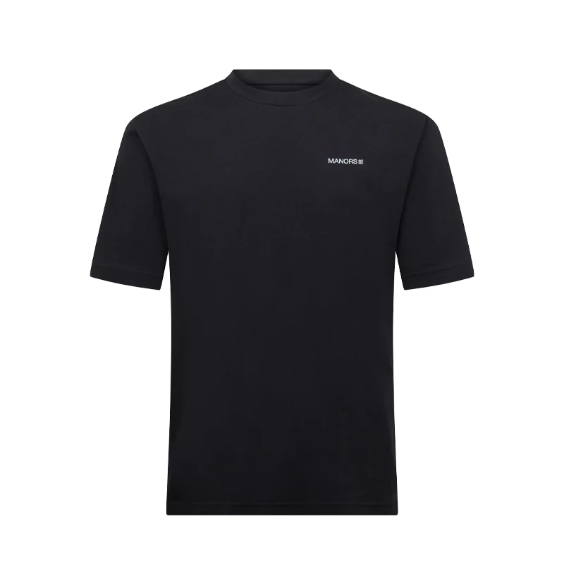 MANORS Logo Men?s T-Shirt (Black)