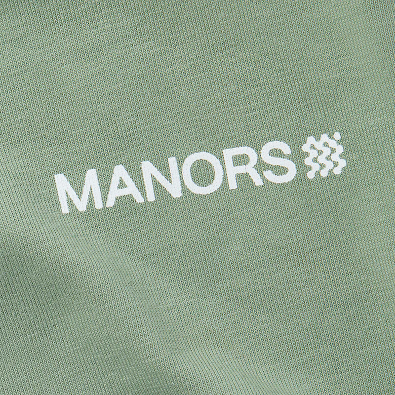 MANORS Logo Men?s T-Shirt (Green) - Image 3