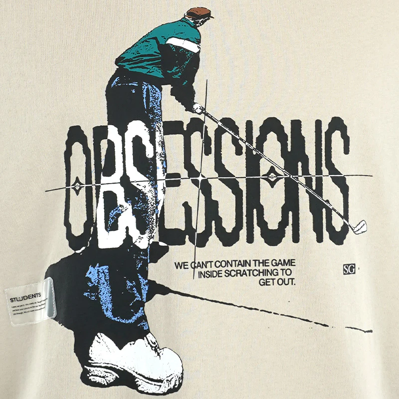 STUDENTSGOLF Obsessions Men's T-Shirt (Sand) - Image 4