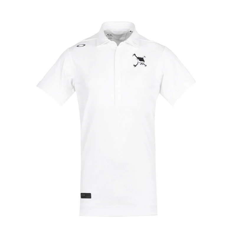 OAKLEY Japan Skull Sleek Stripe Men's Polo (White)