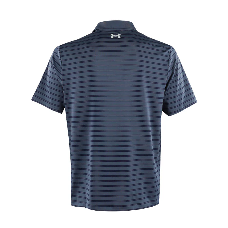 UNDER ARMOUR Matchplay Stripe Men's Polo (Grey/Navy) - Image 2