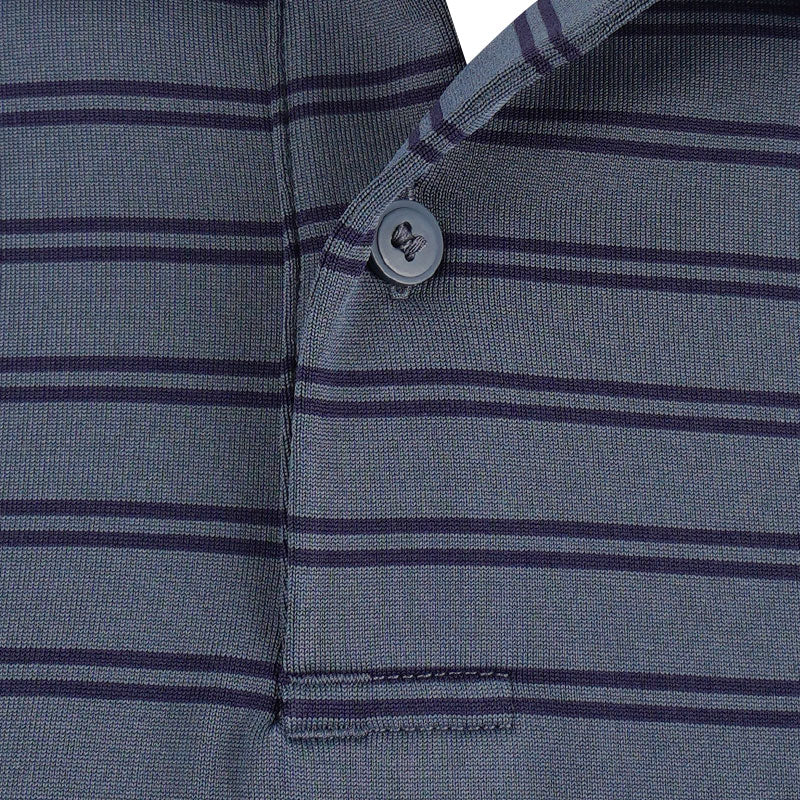 UNDER ARMOUR Matchplay Stripe Men's Polo (Grey/Navy) - Image 3