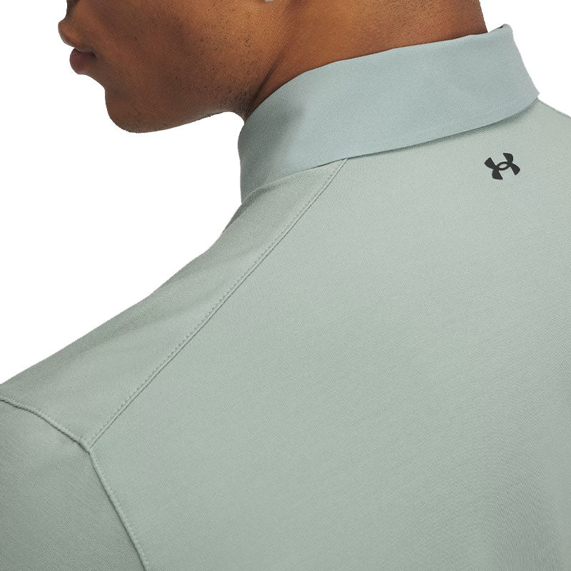 UNDER ARMOUR Tour Tips Men's Polo (Silica Green) - Image 4