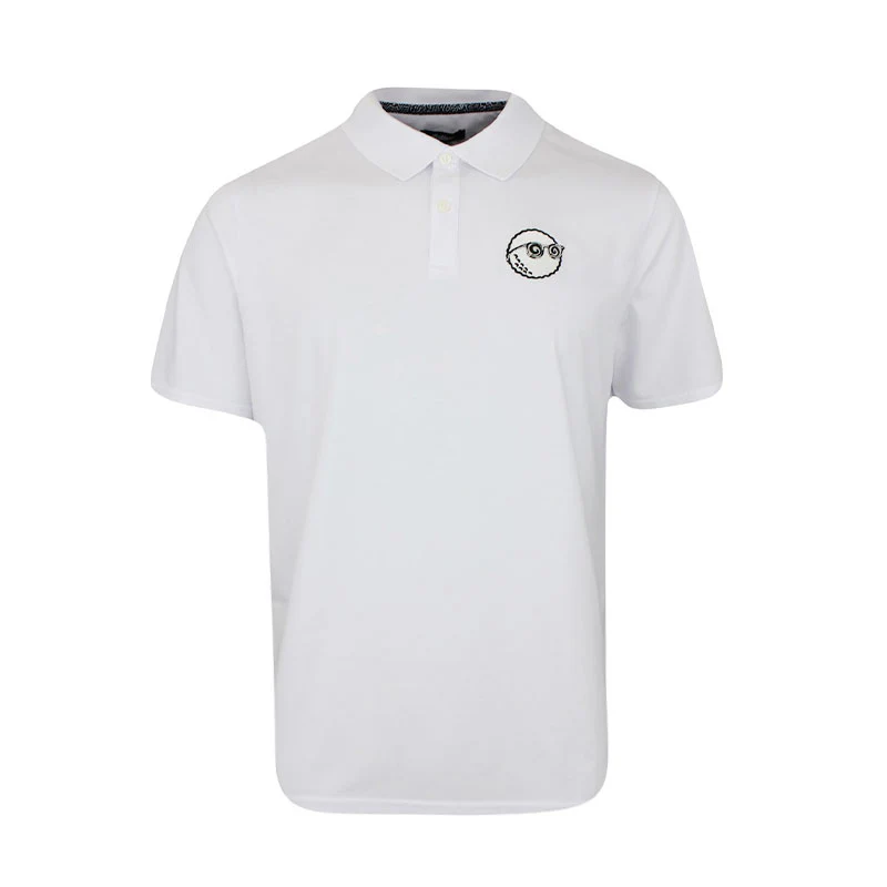 MALBON GOLF x Keith Haring Performance Pique Men's Polo (White)