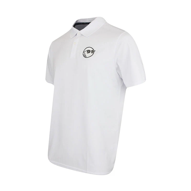 MALBON GOLF x Keith Haring Performance Pique Men's Polo (White) - Image 3