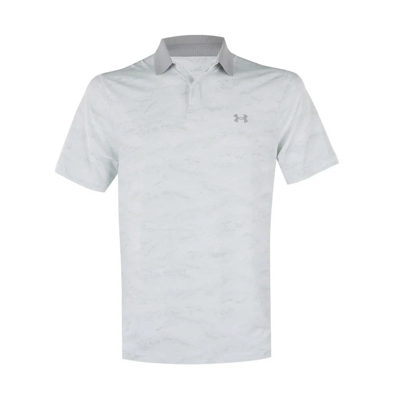 UNDER ARMOUR Drive Chill Printed Men's Polo (White)