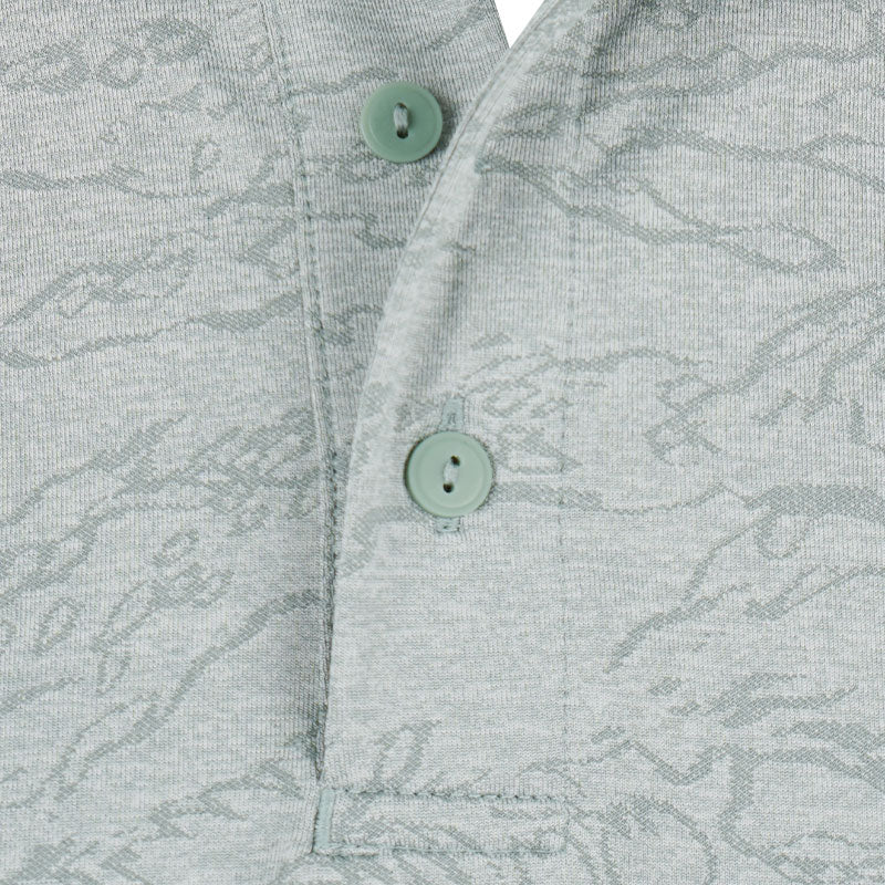 UNDER ARMOUR Playoff Jacquard Men's Polo (Silica Green) - Image 3