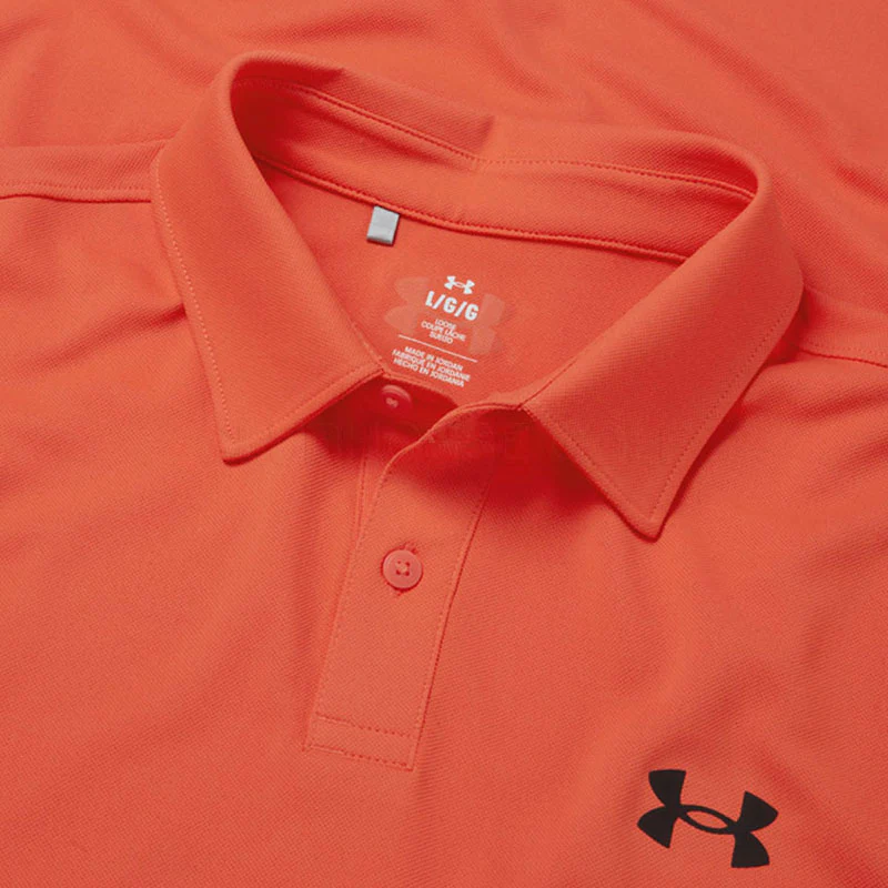 UNDER ARMOUR T2G (2025) Men's Pique Polo (Fire) - Image 3