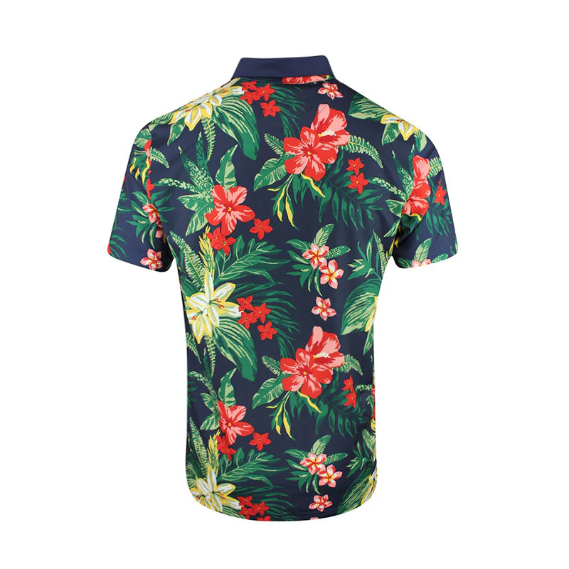 PUMA x PTC Floral Men's Polo (Deep Navy) - Image 2