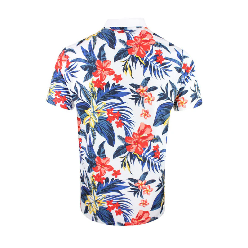 PUMA x PTC Floral Men's Polo (White Glow) - Image 2
