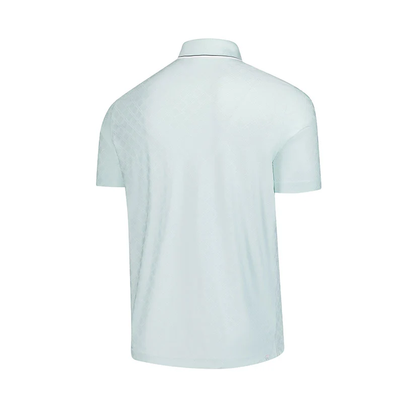 PUMA x Arnold Palmer Tipped Jaquard Men's Polo (Peaceful Blue) - Image 2