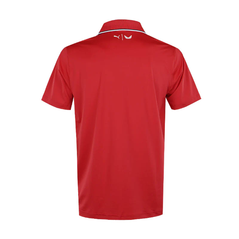 PUMA x Volition Tipped Men's Polo (Strong Red) - Image 2